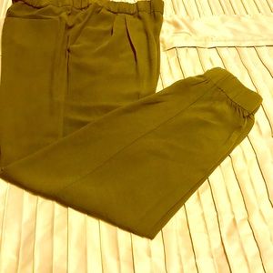 Olive green Banana Republic drapey  joggers
